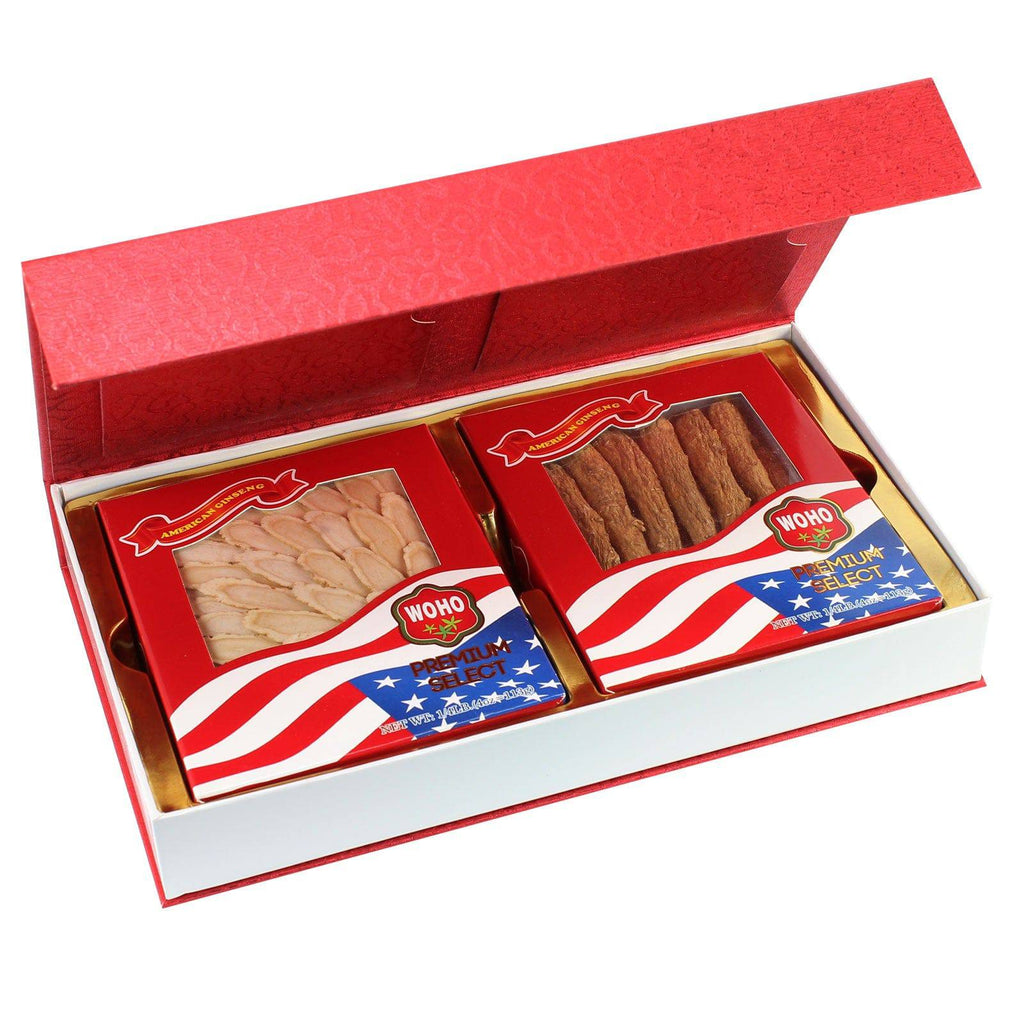Premium Selected Gift Box Bundle: Ginseng Slice Large 4 oz Box + Long Extra Large 4 oz Box - DailyVita