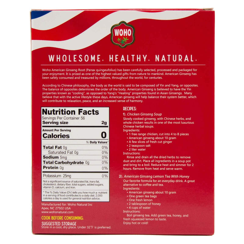 WOHO American Ginseng #104.4 Long Small #1 4oz Box