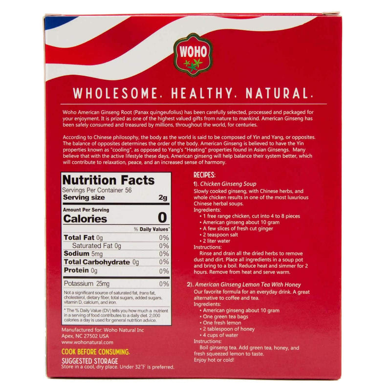 WOHO American Ginseng #135.4 Short Small #2 4oz Box