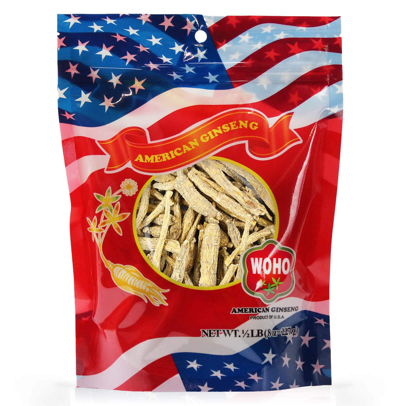 WOHO American Ginseng #135.8 Half Short Small #2 8oz Bag