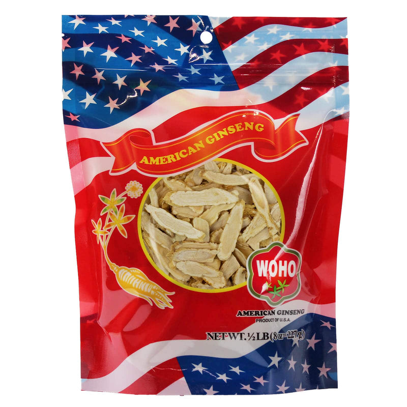 WOHO American Ginseng #161.8 Slice Medium #2 8oz Bag