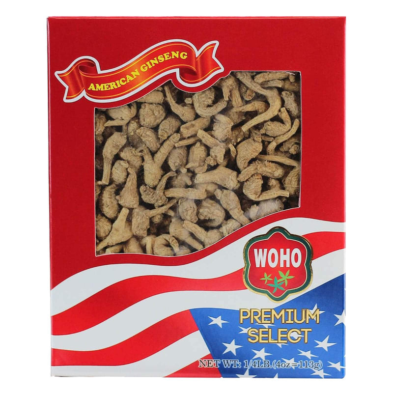 WOHO Premium Select American Ginseng Short Small Pearl Size 4oz