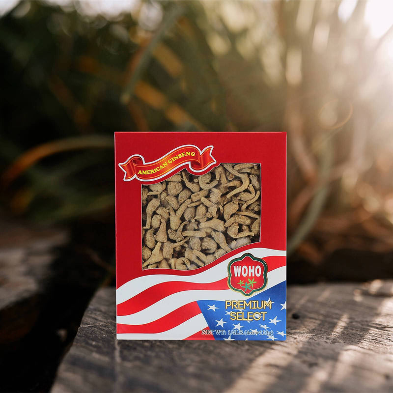 WOHO Premium Select American Ginseng Short Small Pearl Size 4oz