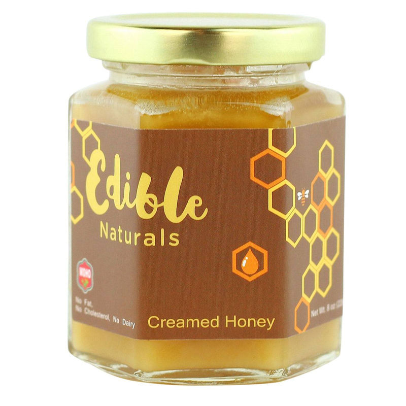 WOHO 100% Pure Creamed Raw Honey Original 8oz (226g)