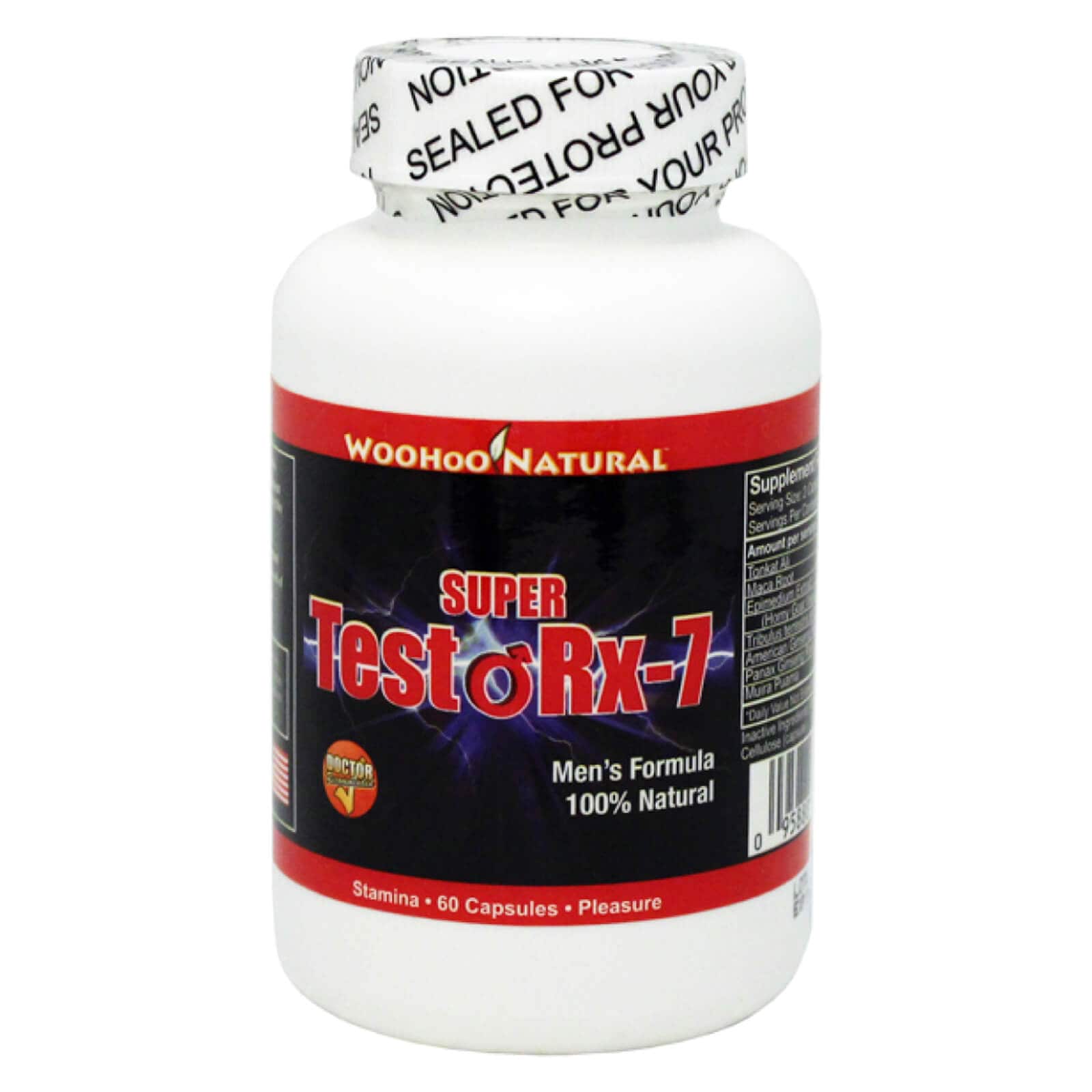 Woohoo Natural Testo Rx-7 Testosterone Booster Men's Formula 60 ...
