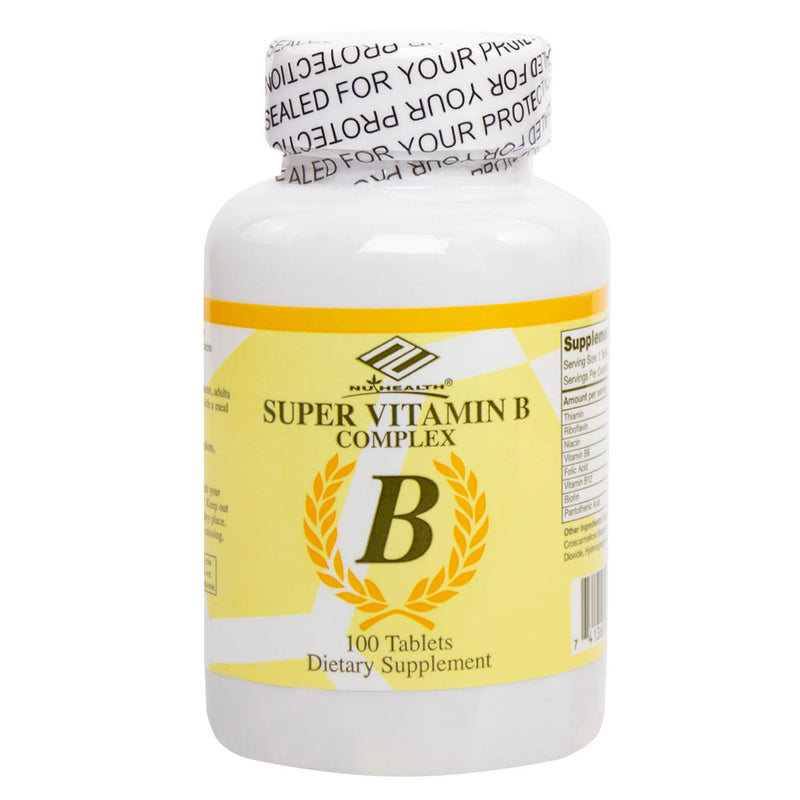 NuHealth Vitamin B Complex 100 Tablets - DailyVita