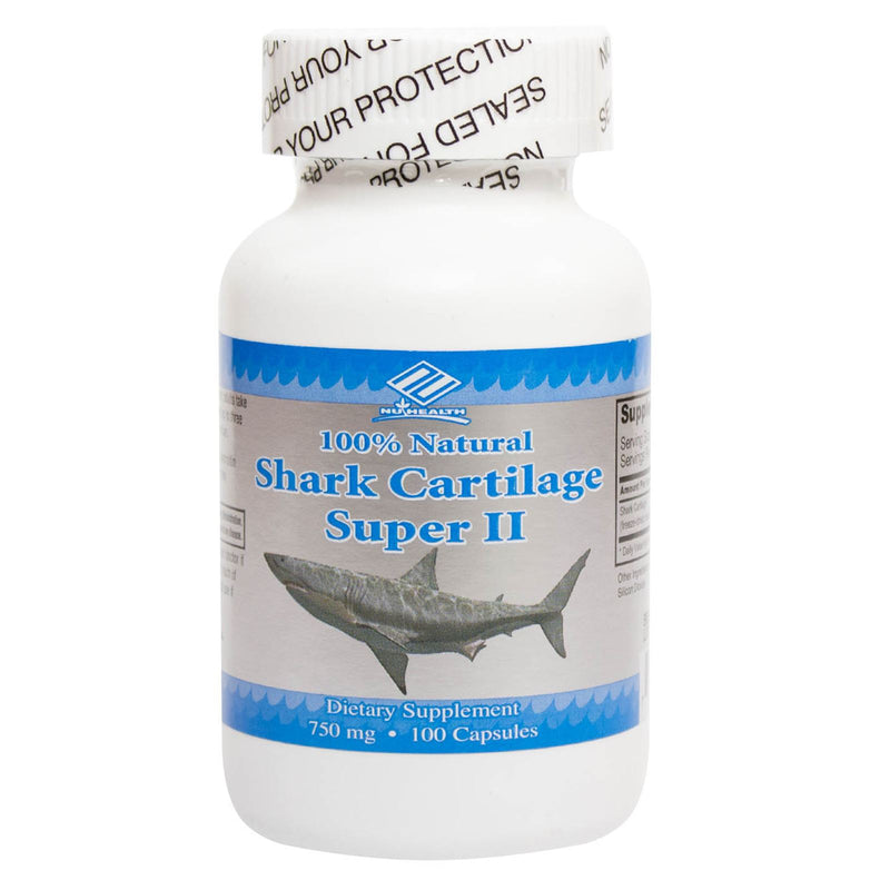 NuHealth Shark Cartilage 750 mg 100 Capsules - DailyVita