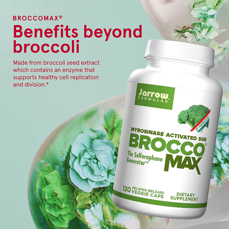 Jarrow Formulas BroccoMax 30 mg 120 Delayed Release Veggie Caps - DailyVita