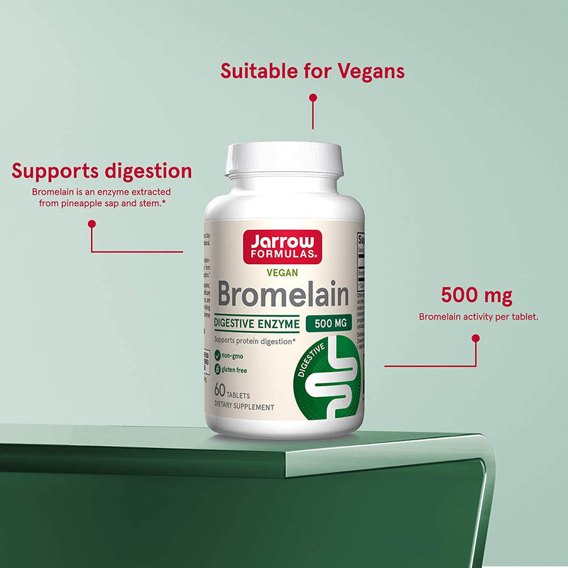 Jarrow Formulas Bromelain 1,000 gDU 60 Tablets - DailyVita