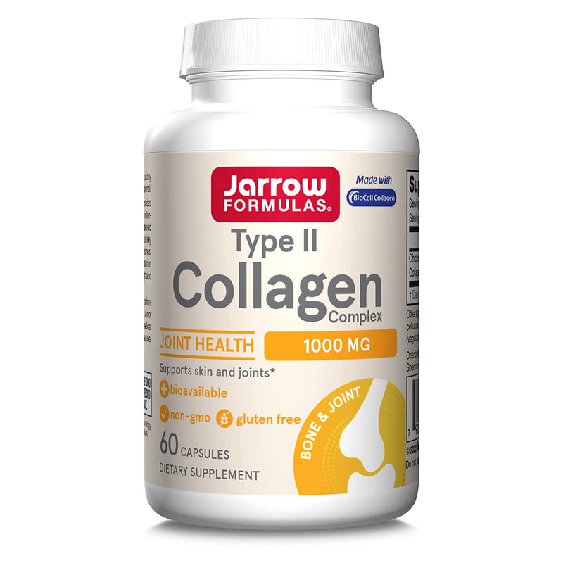 Jarrow Formulas Type II Bioavailable Collagen Complex 500 mg 60 Capsules - DailyVita