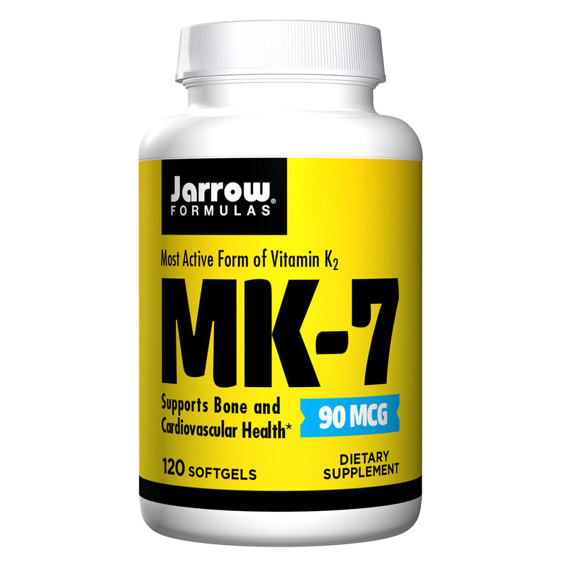 Jarrow Formulas MK-7 Vitamin K-2 as MK-7 90 mcg 120 Softgels - DailyVita