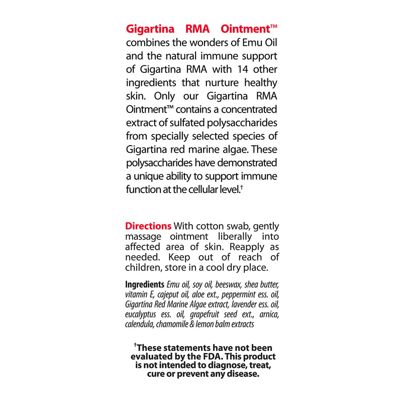 Vibrant Health Gigartina RMA (Red Marine Algae) Ointment, 1/4 oz - DailyVita