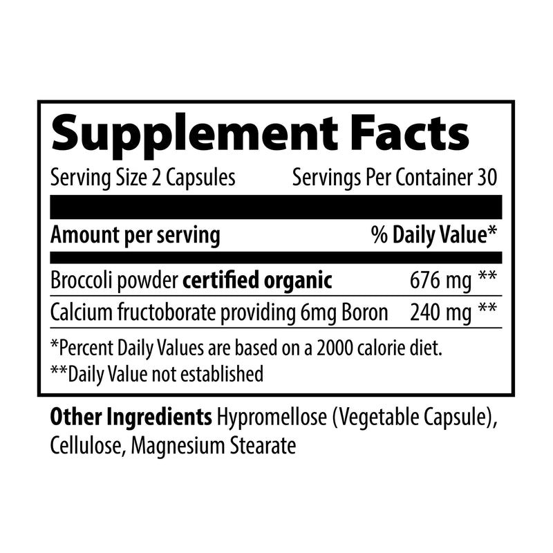 Vibrant Health Super Natural Boron, 60 vegetable capsules - DailyVita