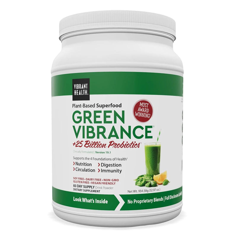 Vibrant Health Green Vibrance 83-serving powder, 934.58g (32.97 oz.) - DailyVita
