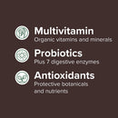 Vibrant Health Maximum Vibrance Chocolate multi-supplement, powder, 721.8 g (25.46 oz) - DailyVita