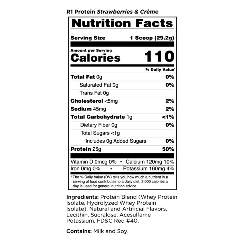 RULE ONE Protein Strawberries & Creme 1.98 lb 30 Servings - DailyVita