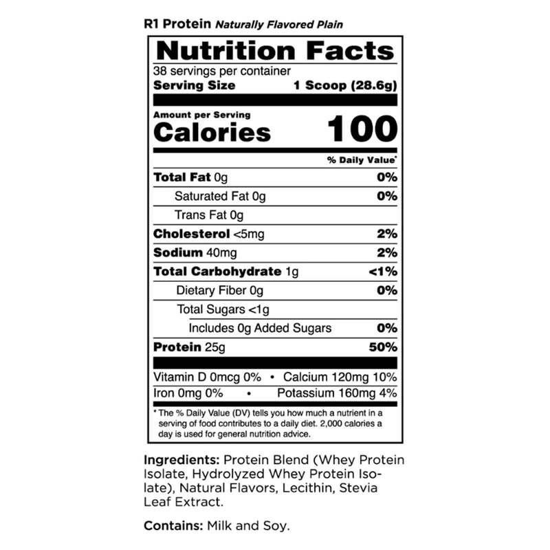 RULE ONE Protein Naturally Flavored Unflavored 4.79 lb 76 Servings - DailyVita