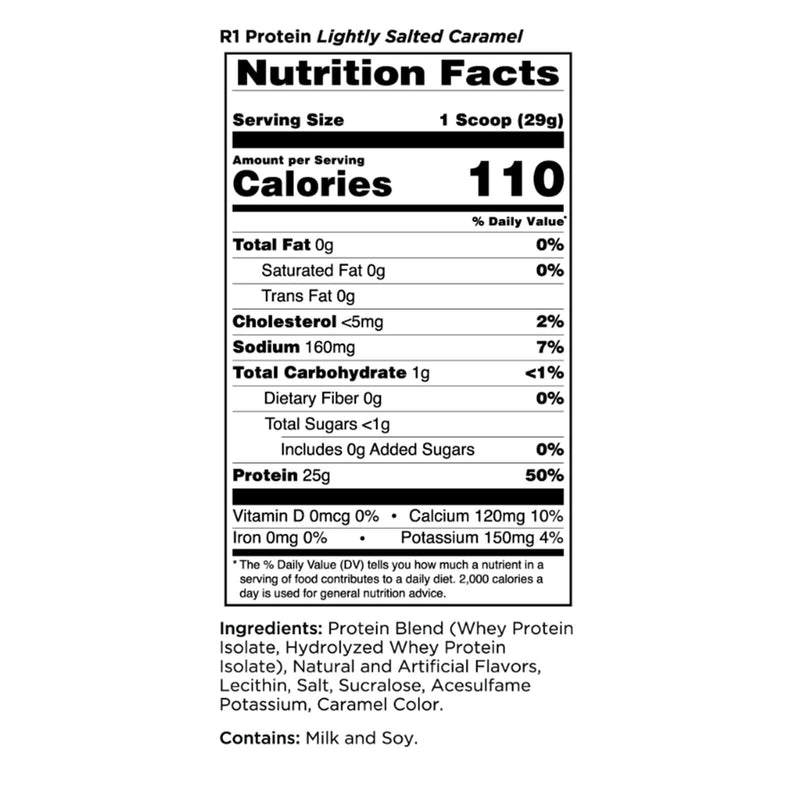 RULE ONE Protein Lightly Salted Caramel 1.98 lb 30 Servings - DailyVita