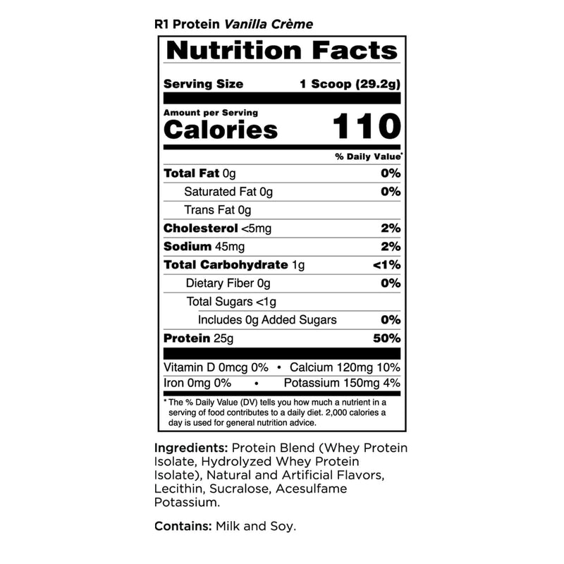 RULE ONE Protein Vanilla Creme 9.66 lb 151 Servings - DailyVita