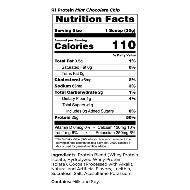 RULE ONE Protein Mint Chocolate Chip 2.01 lb 29 Servings - DailyVita