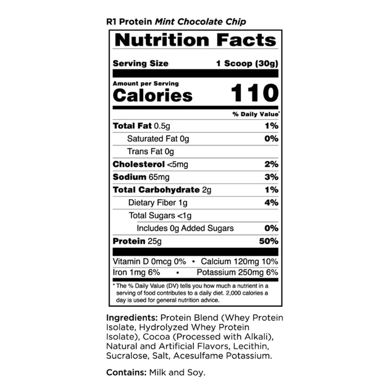 RULE ONE Protein Mint Chocolate Chip 5 lb 72 Servings - DailyVita
