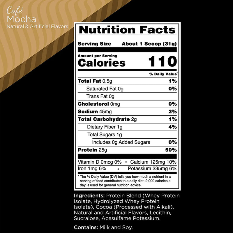 RULE ONE Protein Cafe Mocha 1.98 lb 29 Servings - DailyVita