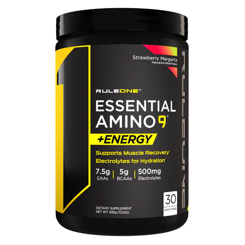 RULE ONE Essential Amino 9 + Energy Strawberry Margarita 345 Grams 30 Servings - DailyVita