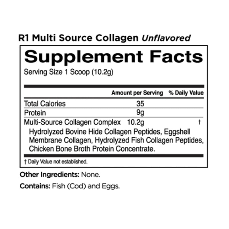 RULE ONE Multi-Source Collagen Unflavored 306 Grams 30 Servings - DailyVita