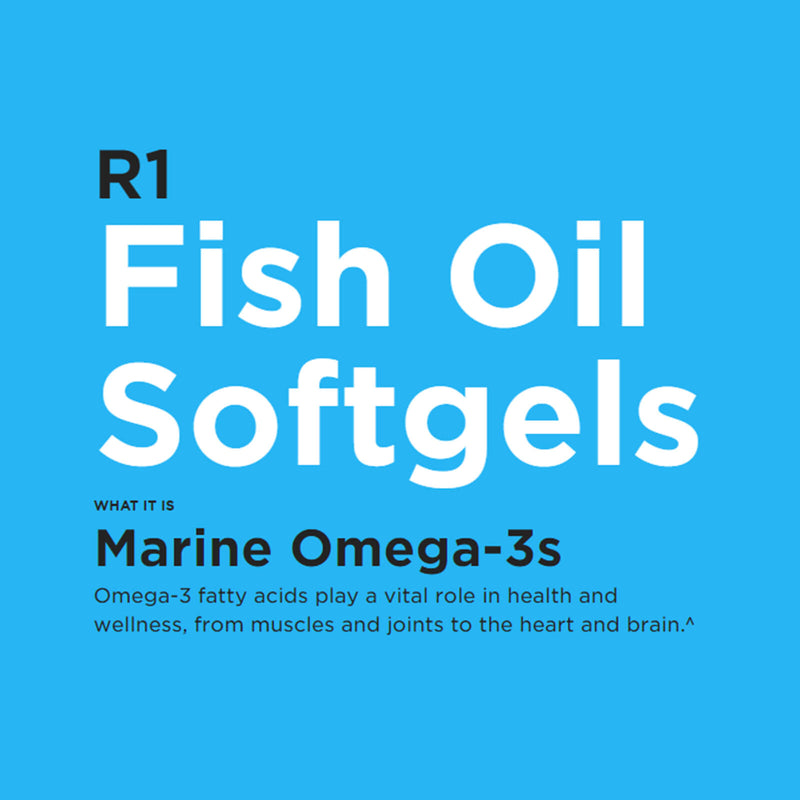 RULE ONE Fish Oil Omega 3s 100 Softgels - DailyVita