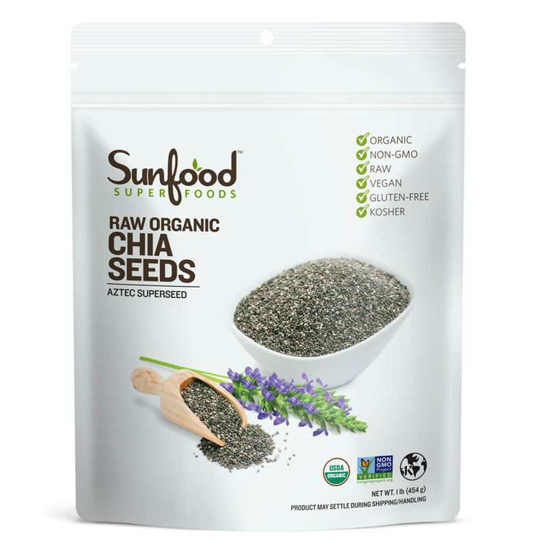Sunfood Chia Seeds 1 lb - DailyVita