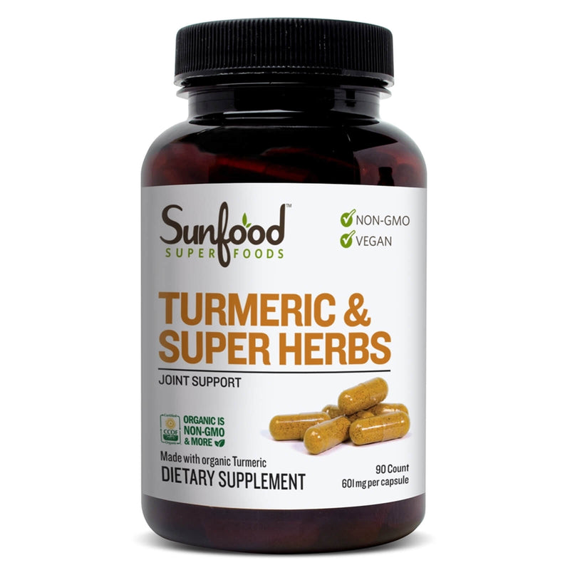 Sunfood Turmeric & Super Herbs 90 Capsules - DailyVita