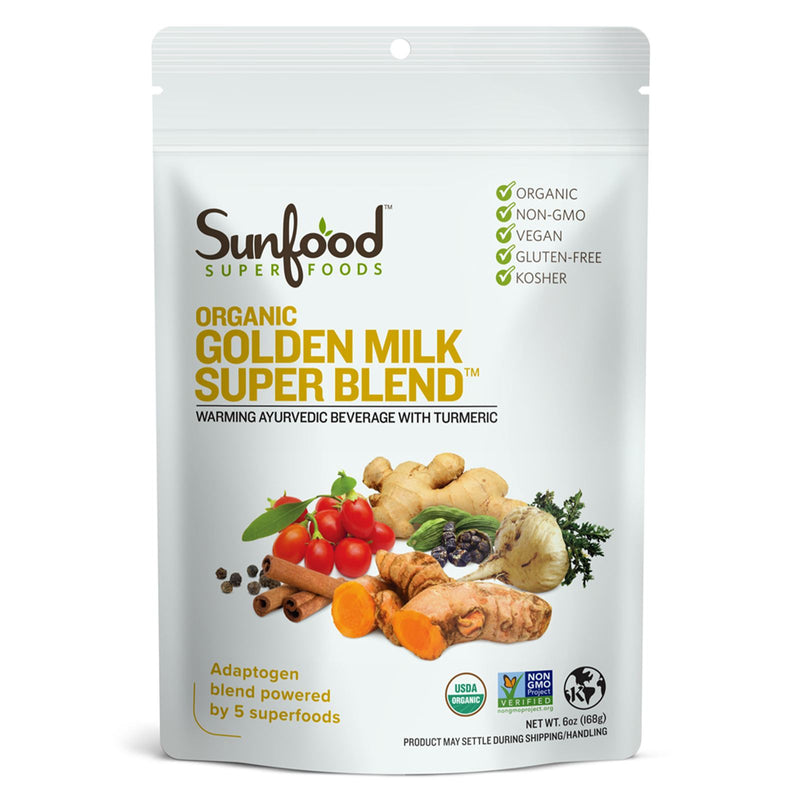 Sunfood Golden Milk Super Blend 6 oz - DailyVita