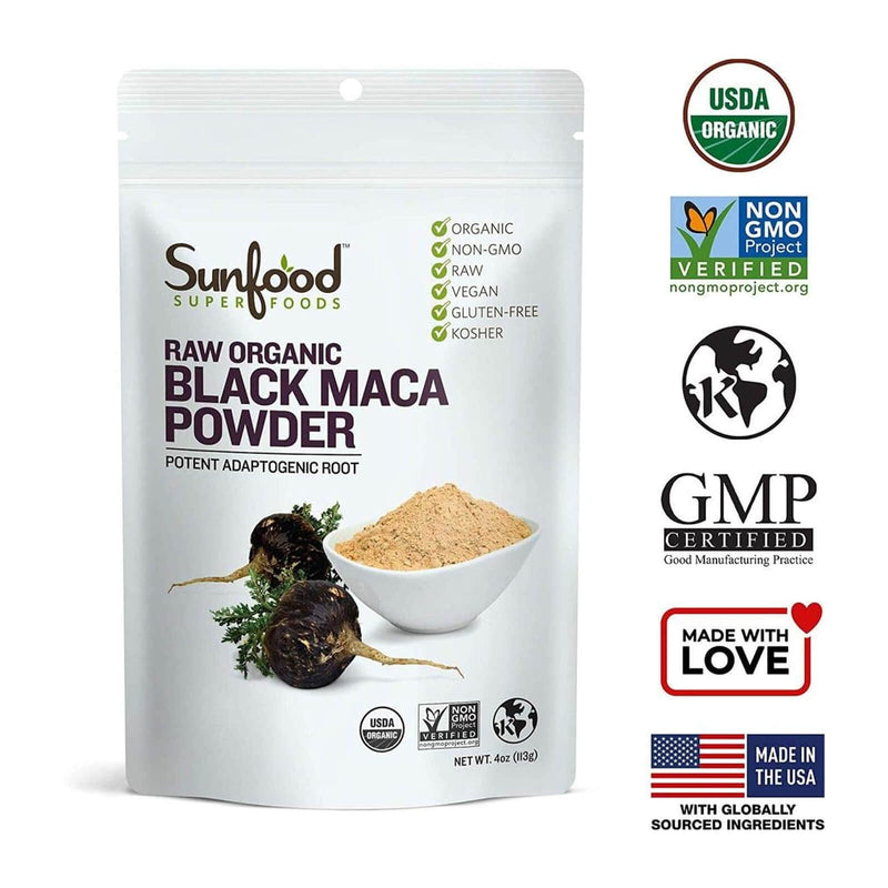 Sunfood Maca Powder Black 4 oz - DailyVita
