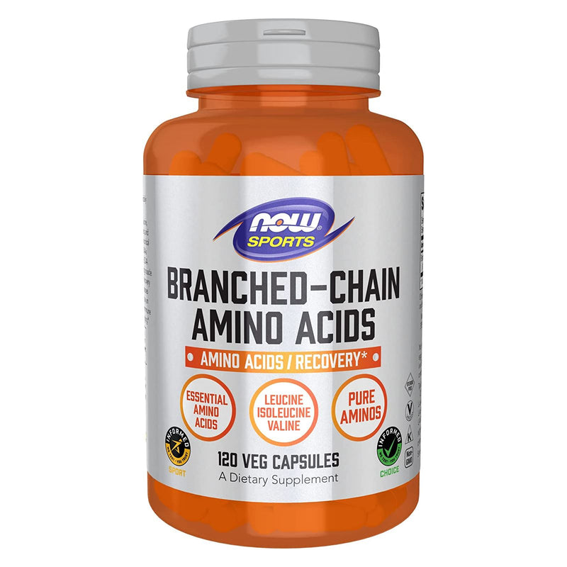 NOW Foods Branched Chain Amino Acids 120 Veg Capsules - DailyVita