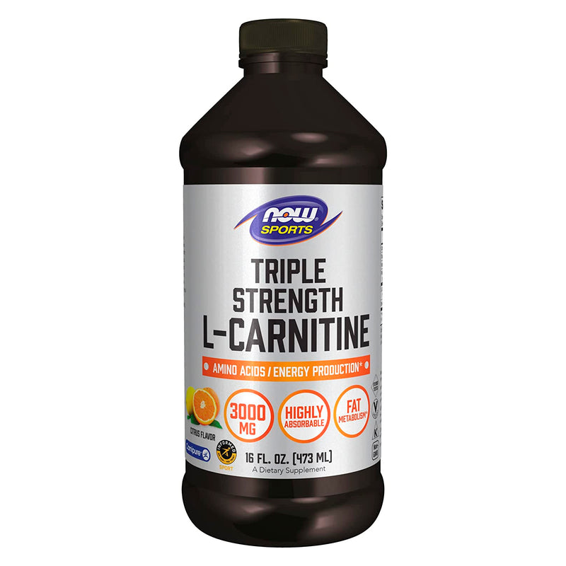 NOW Foods L-Carnitine Triple Strength Liquid 16 fl oz - DailyVita