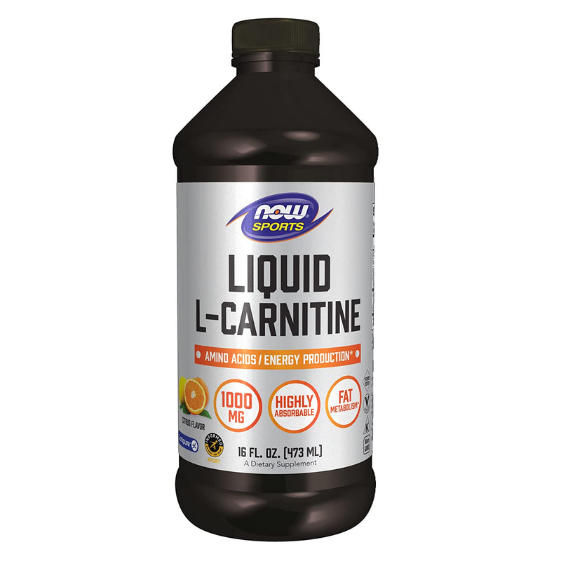NOW Foods L-Carnitine Liquid 1000 mg Citrus 16 fl oz - DailyVita
