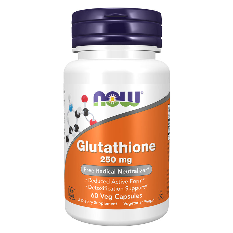 NOW Foods Glutathione 250 mg 60 Veg Capsules - DailyVita