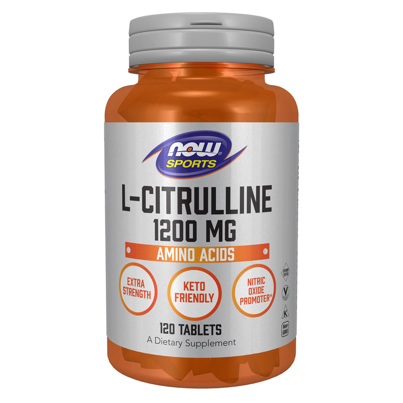 NOW Foods L-Citrulline Extra Strength 1200 mg 120 Tablets - DailyVita