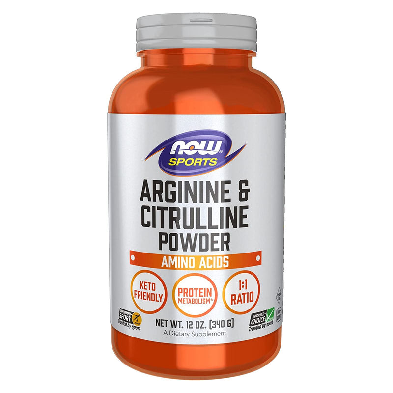 NOW Foods Arginine & Citrulline Powder 12 oz - DailyVita