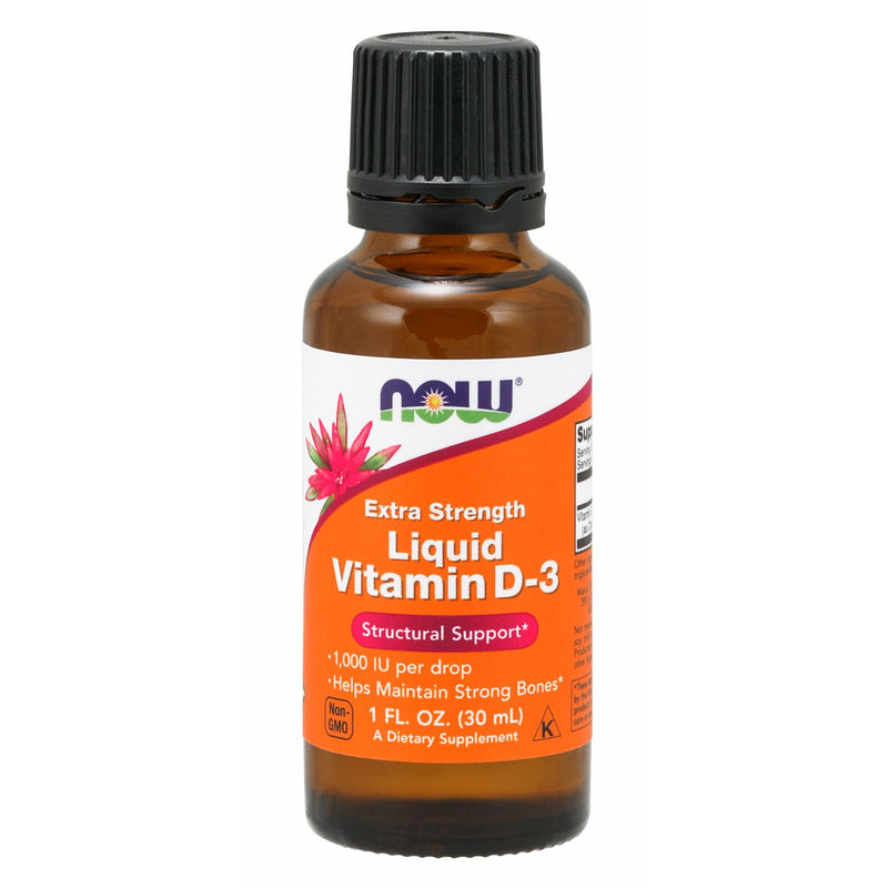 NOW Foods Vitamin D-3 Liquid Extra Strength 1 fl oz - DailyVita