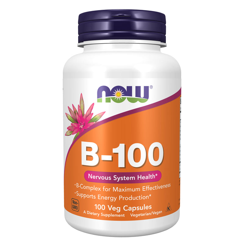 NOW Foods Vitamin B-100 100 Veg Capsules - DailyVita