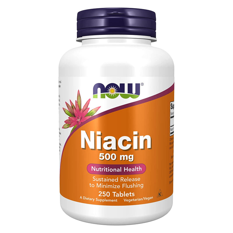 NOW Foods Niacin 500 mg 250 Tablets - DailyVita