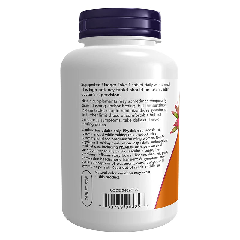 NOW Foods Niacin 500 mg 250 Tablets - DailyVita
