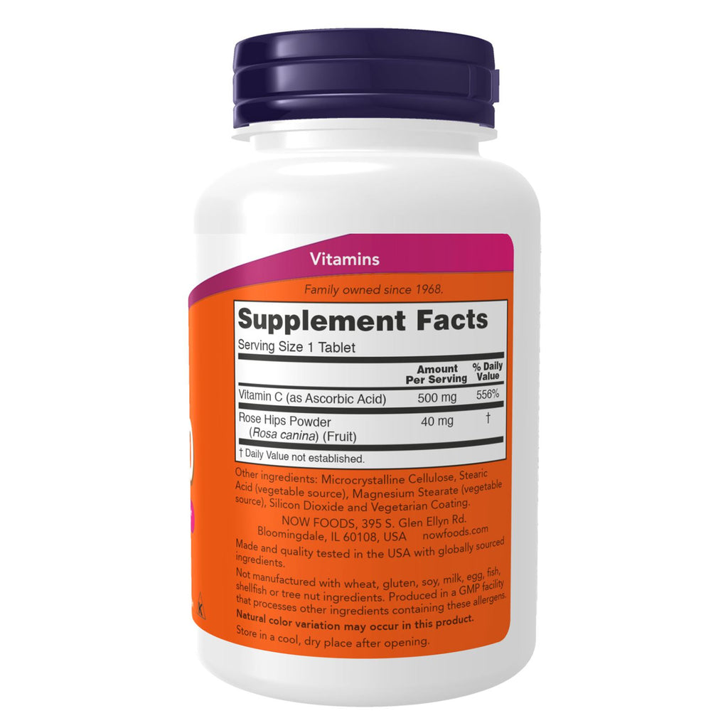 NOW Foods Vitamin C-500 250 Tablets - DailyVita