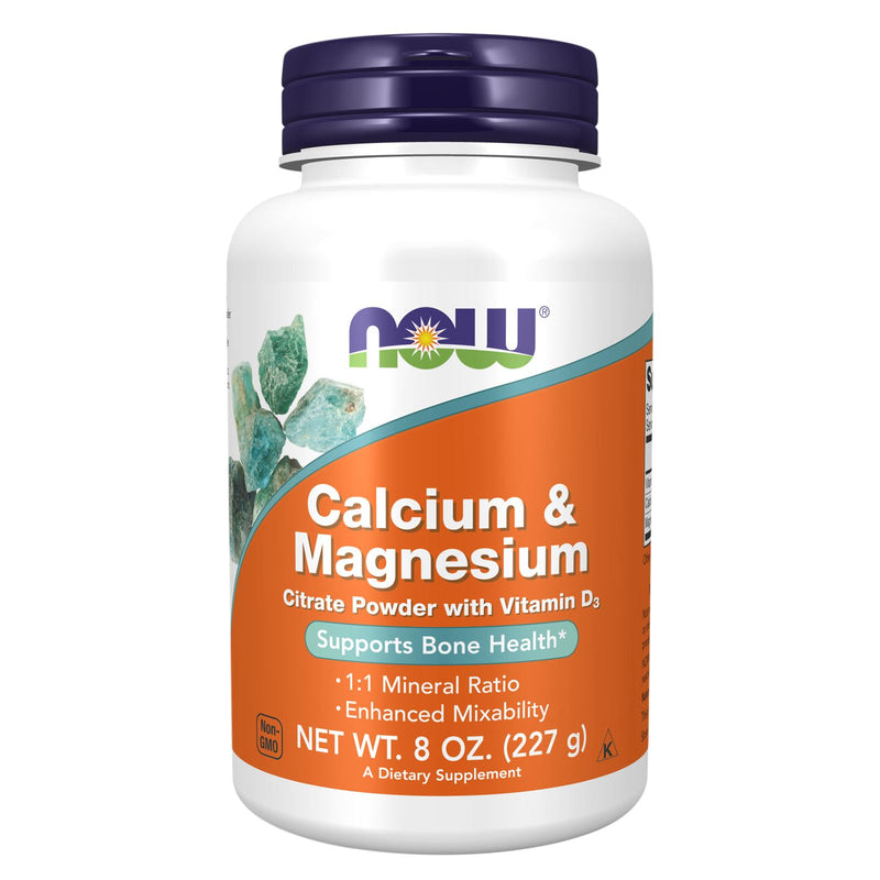 NOW Foods Calcium & Magnesium Powder 8 oz - DailyVita