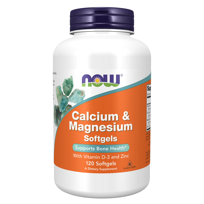 NOW Foods Calcium & Magnesium 120 Softgels - DailyVita