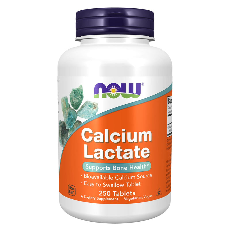 NOW Foods Calcium Lactate 250 Tablets - DailyVita
