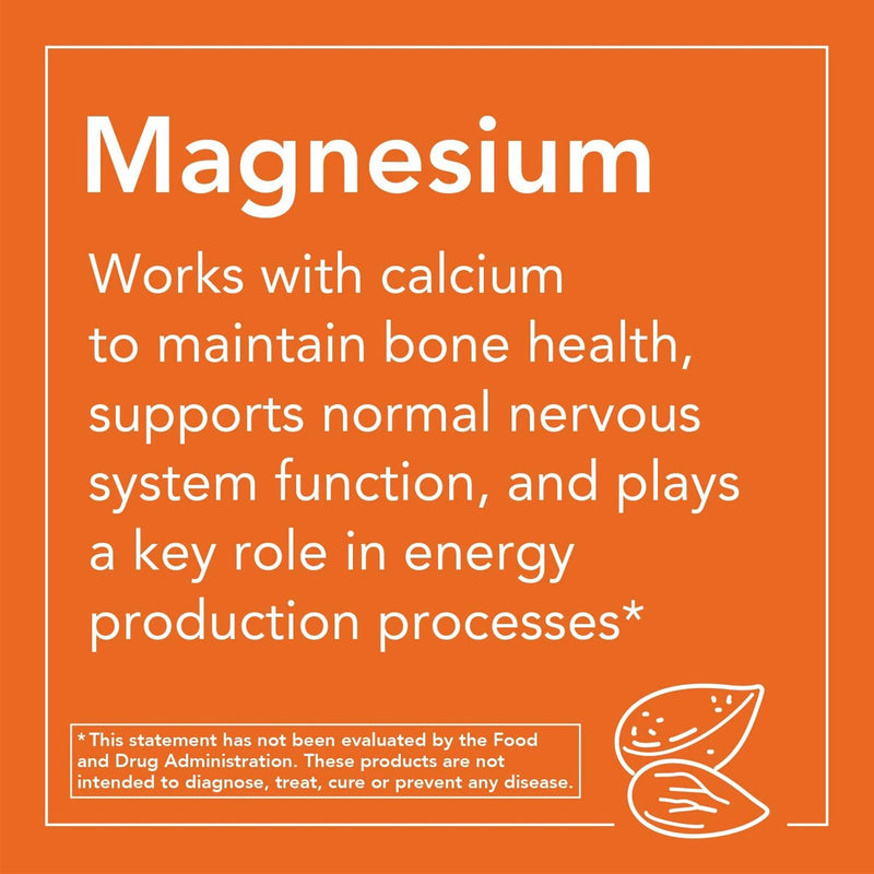 NOW Foods Magnesium 400 mg 180 Veg Capsules - DailyVita