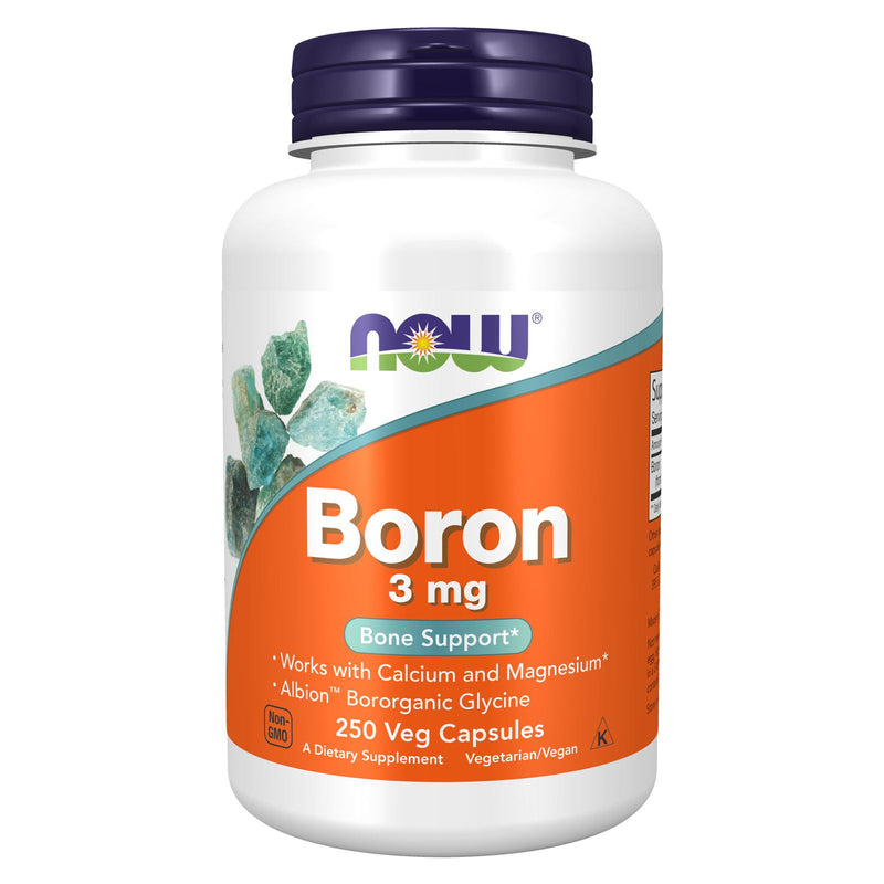 NOW Foods Boron 3 mg 250 Veg Capsules - DailyVita