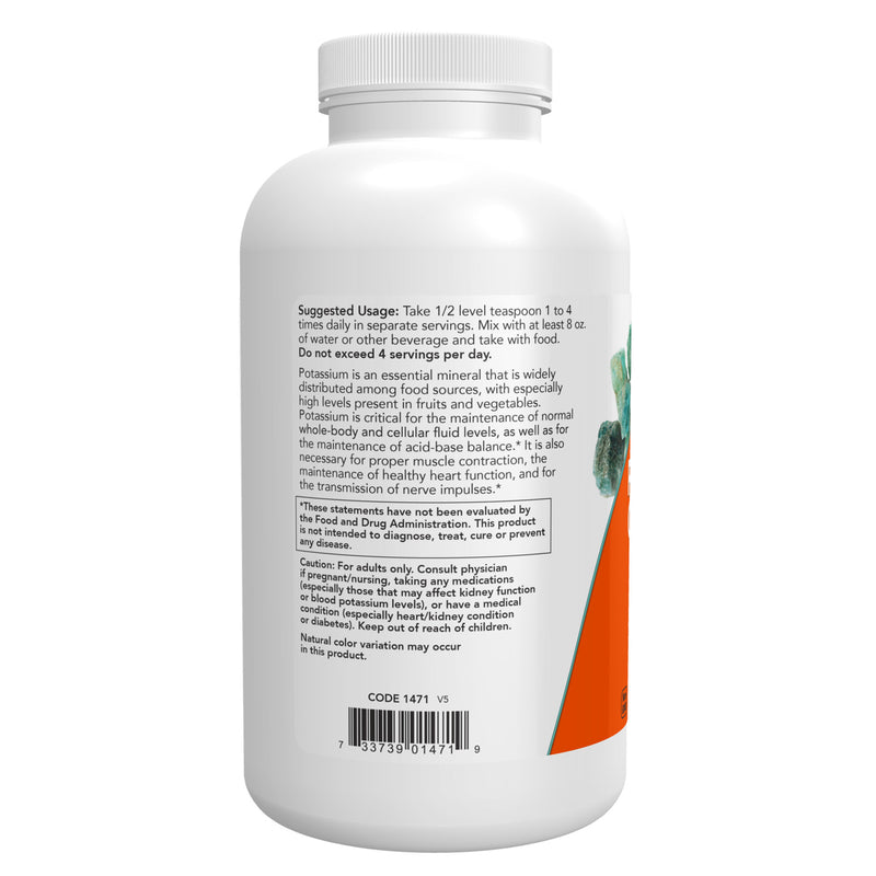 NOW Foods Potassium Gluconate Powder 1 lb - DailyVita